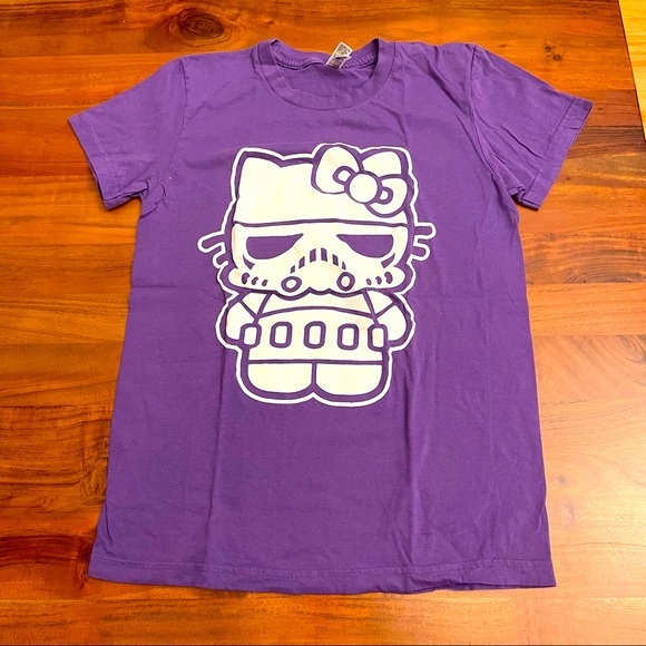 Hello Kitty x Stormtrooper Graphic Tee – Purple, Size XL - Picture 2 of 8